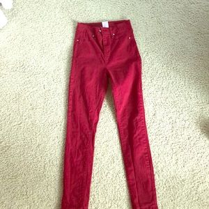 Dark red jeans by NOBO